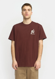 REVOLUTION - PRINTED TEE 1423 SLO - Burgundy