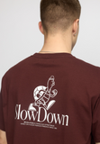 REVOLUTION - PRINTED TEE 1423 SLO - Burgundy