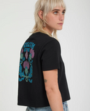 VOLCOM - DIAL CROP TEE - Black