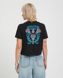VOLCOM - DIAL CROP TEE - Black