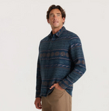 ROARK - JOURNEY JACQUARD LONG SLEEVE FLANNEL - Navy