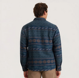 ROARK - JOURNEY JACQUARD LONG SLEEVE FLANNEL - Navy