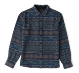 ROARK - JOURNEY JACQUARD LONG SLEEVE FLANNEL - Navy