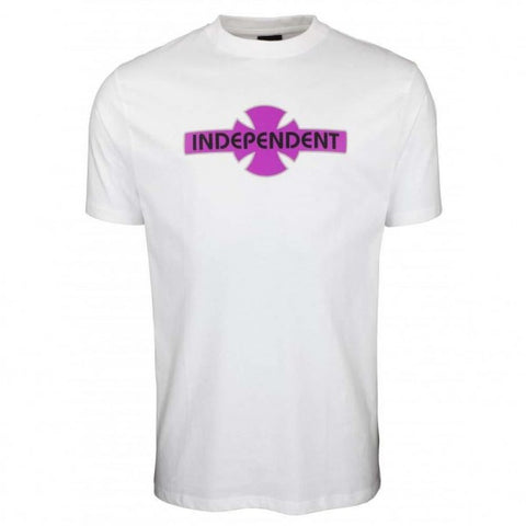 Independent  O.G.B.C Streak T-Shirt - White/Purple
