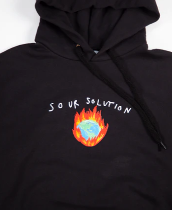 SOUR SOLUTIONS - In Flames hoodie - Black