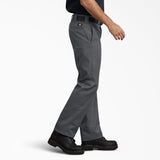 DICKIES 873 Slim Fit Straight Leg Work Pants - Charcoal Gray