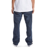 DC Worker Relaxed Fit Jeans - Dark Stone (Blue Demin)
