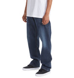 DC Worker Relaxed Fit Jeans - Dark Stone (Blue Demin)
