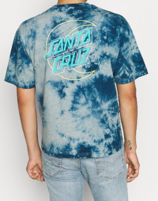 Santa Cruz Skateboards Classic Dot T-Shirt Purple Crystal Wash