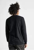 ROARK Well Worn Long Sleeve Mid Organic Knit Top - Black
