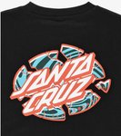 Santa Cruz Youth Warp Broken Dot T-Shirt - Black