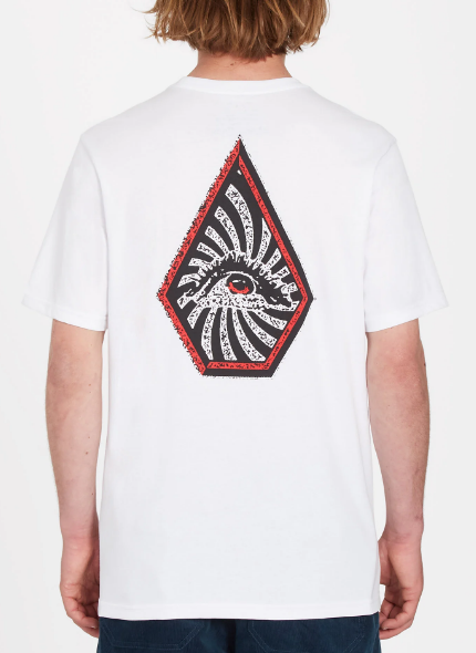 white volcom shirt