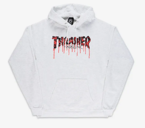 White clearance thrasher hoodie