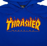 Thrasher Flame Hoodie - Royal Blue